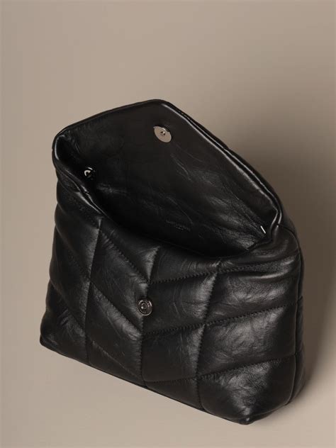 tracolla trapuntata ysl|Borsa 'Puffer toy' in nappa trapuntata SAINT LAURENT .